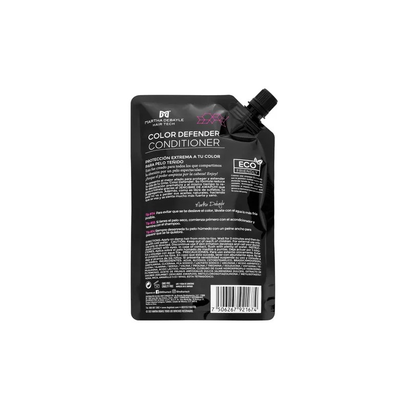 MARTHA DEBYALE HAIR TECH Color Defender Acondicionador Pouch. Color, con