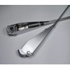 Unbranded WIPER ARMS LEFT & RIGHT SILVER SET OF 2