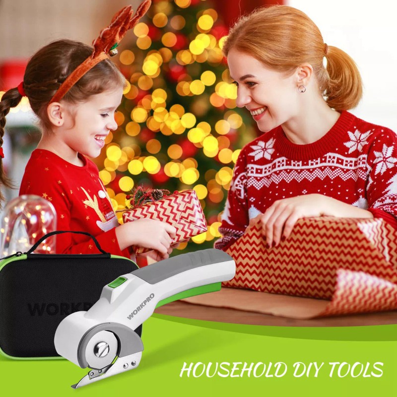 WORKPRO Cordless Electric Scissors Shears Cutting Tool for Fabric Leather