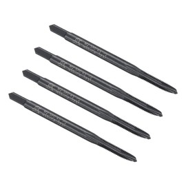 sourcing map Spiral Point Plug Threading Tap M2.5 x 0.45 Thread, Ground Threads H2, High Speed Steel 6542, Nitriding, Metric Screw Taps Tapping Bit for Thread Repair, 4pcs
