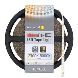 Armacost Lighting RibbonFlex Pro 24-Volt White CCT Tunable LED Tape Light 16.4 ft 165230