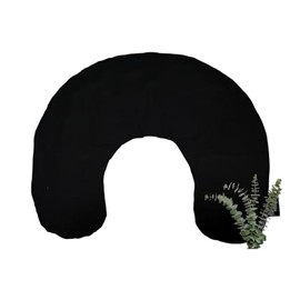 Mother Earth Pillows Small Triggerpoint Pillow for Neck and Shoulders (Black - Breathe Herbal Blend)