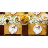DII Variegated Tabletop Collection, Placemat Set, 13x19, Apricot, 6 Piece