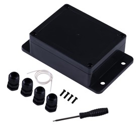 BEVDICNC Junction Box, IP65 Waterproof Junction Box, Project Boxes for Electronics,DIY ABS Plastic Empty Enclosure with Fixed Ear 7.87 x4.72 x2.95 inch（200x120x75mm）