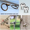 sourcing map 20 Pcs M4 Stainless Steel Wire Rope Clip