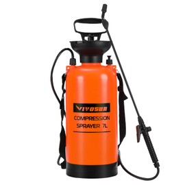 VIVOSUN 1.85 Gallon Lawn and Garden Pump Pressure Sprayer with Pressure Relief Valve, Adjustable Shoulder Strap