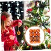 OHPHCALL Fillable Christmas Baubles 48pcs Large Red Christmas Tree Decorations