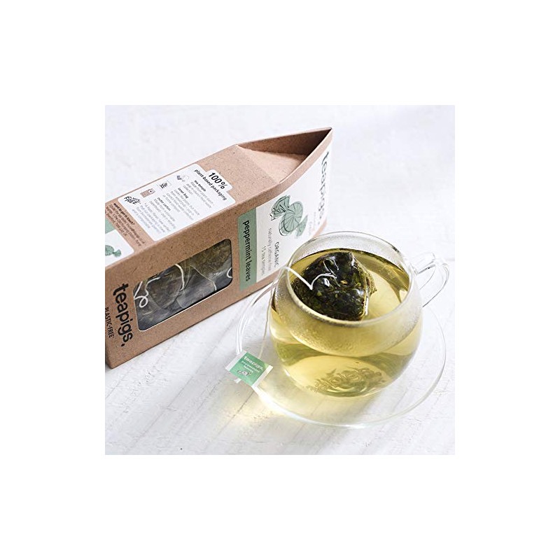 Teapigs Peppermint Leaves Tea Bags Made with Whole Leaves ,