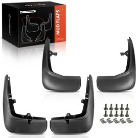 A-Premium Set of 4PCS Mud Flaps Splash Guards Mudguards Mudflaps with Hardware Compatible with Land Rover Range Rover Sport, 2006-2013, Sport Utility, L320, Black Color, Front LH RH and Rear LH RH