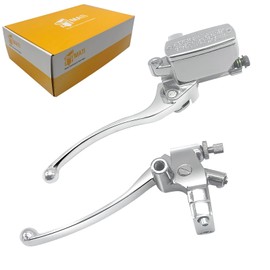 Brake Master Cylinder Clutch Lever 1“ 25mm Compatible with Honda VT600 VT750 VT1100 VT1300 VTX1300 VF750, Left & Right Motorcycle Brake Lever - Chrome