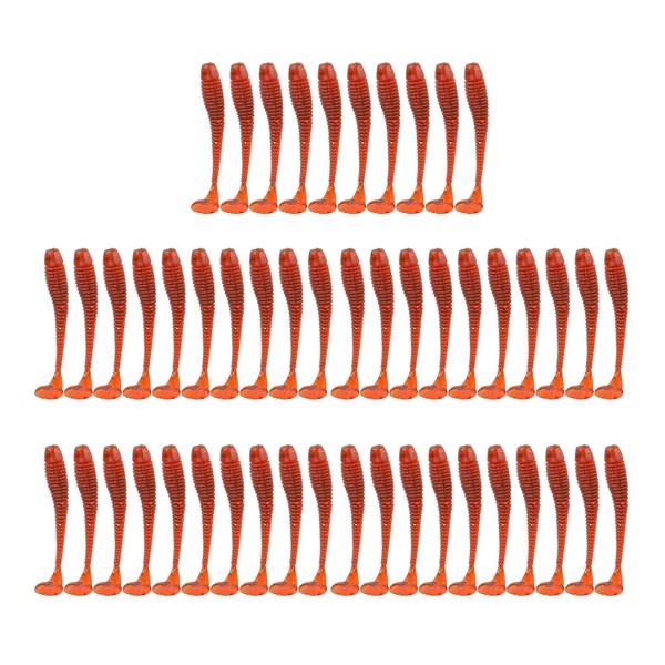 Rubber Fish, 50 Pieces Soft Fishing Lure Bait Set, 5