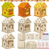 Lets Joy 7PCS Erntedankfest Bastelset, DIY Herbst Haus Bastelset Kinder,
