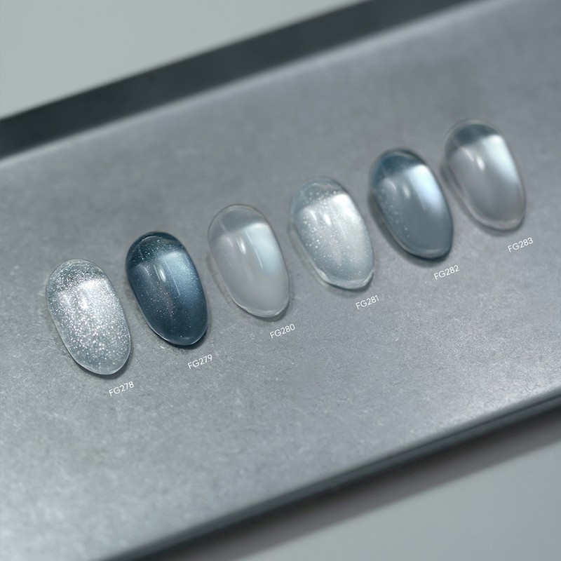 From the Nail Blue Silver 6 types of individual magnetic