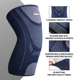 PROIRON Knee Support Men/Women, Knee Sleeves, Orthopaedic Knee Brace, Weight Sports Knee Support, Knee Bandages, Knee Brace, Meniscus for Sports, Running, Volleyball