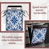 Navy Blue Floral Dishwasher Cover 23x26 Inch