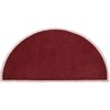 Minuteman Half Round 44'' x 22'' Hearth Rug - Plum