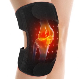 Red Light Lamp Belt for Knee, 48 LEDs Red Light Knee Brace 660nm Red Light & 850nm Near Infrared Light for Body
