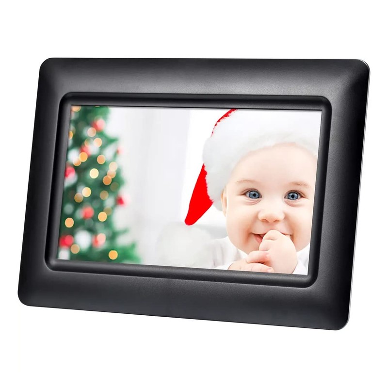 Polaroid 074-15-0117 Digital Photo Frame 7" Screen - Black