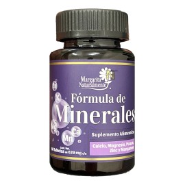 Formula Minerales Tabletas Margarita Naturalmente Vegano Gluten