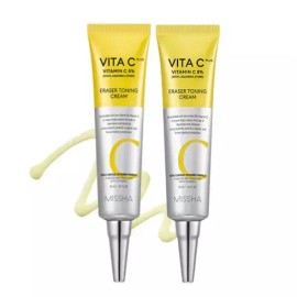 MISSHA [2개구성][미샤] 비타씨플러스 이레이저 토닝 크림 30ml [2-piece set] [Missha] Vita C Plus Eraser Toning Cream 30ml