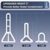 (Upgraded)3” High Shower Threshold Water Dam 39 Inch Collapsible Shower