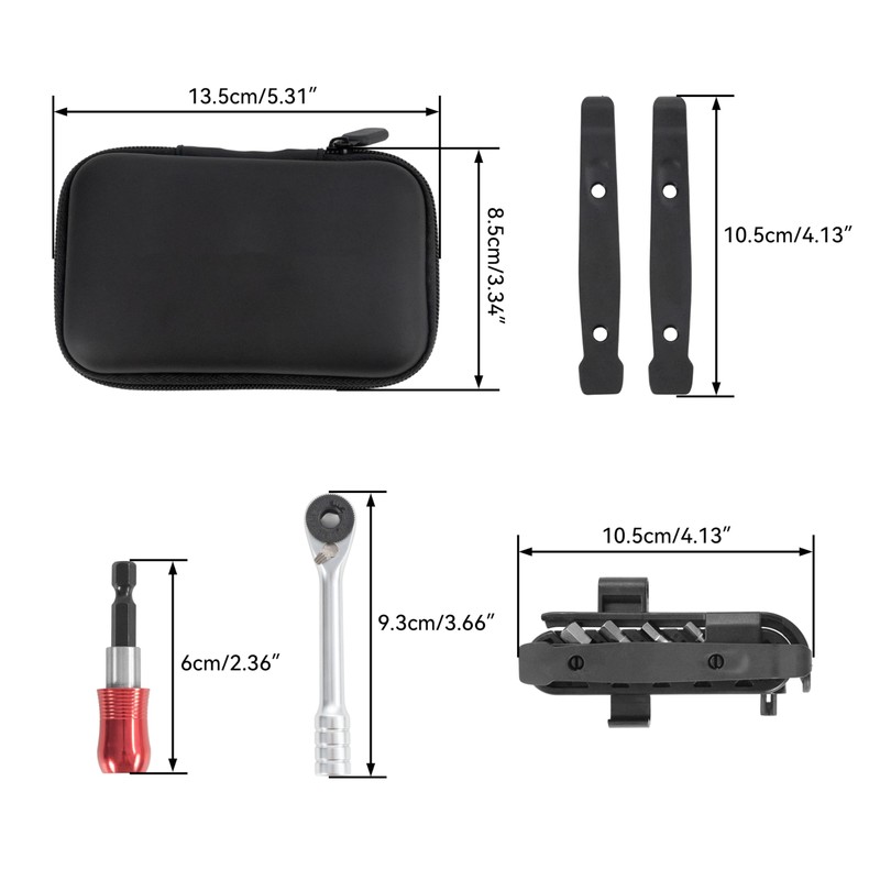 STEELMIGHT Bicycle Repair Tool Kit, 14-Piece Set, Puncture Repair Kit,