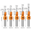 5 Pcs Countersink Drill Bit Set, Adjustable Drill Bit Quick