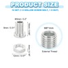 PATIKIL M8x15mm Hex Bolts and Nuts Kit, 10 Set Fine