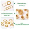 Foliv 80 pieces fitting rings assortment, brass washer set, diameter