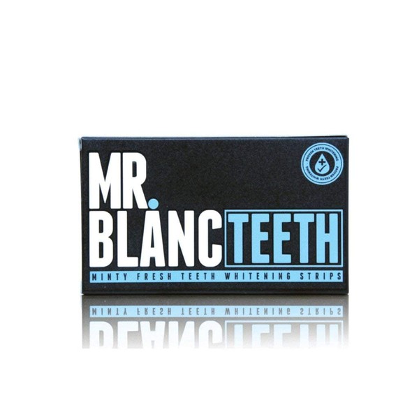 Mr. Blanc Teeth - Teeth Whitening Strips - 2 Week Supply - Professional Teeth Whitening - Enamel Safe - Non Peroxide