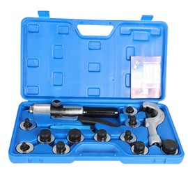 findmall Hydraulic Tube Expander Tool HVAC Swaging Kit with Tube Cutter and 11 Tube Expander Head 3/8, 1/2, 5/8, 3/4, 7/8, 1, 1-1/8, 1-1/4, 1-3/8, 1-1/2, 1-5/8 Inch