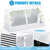 Yaocom 1 Pcs Baseboard Vent Covers with Damper Duct Opening: