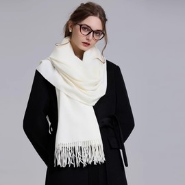 YNR Pashmina-Schal und Wickeltuch für Damen, weicher Pashmina-Schal und Schal für Damen, Abendkleid, Hochzeit, Party, Braut, Brautjungfer, Geschenke, cremefarben