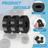 sourcing map 12 Pcs Rubber Spacers 30mm OD x 10mm