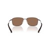 Brooks Brothers Men's BB4069 Rectangular Sunglasses, Matte Bronze/Dark Brown, 58