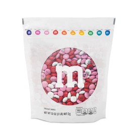 M&M’S WORLD Valentines Day Chocolate Candy 2lb Variety Pack for Gift Baskets and Party Favors
