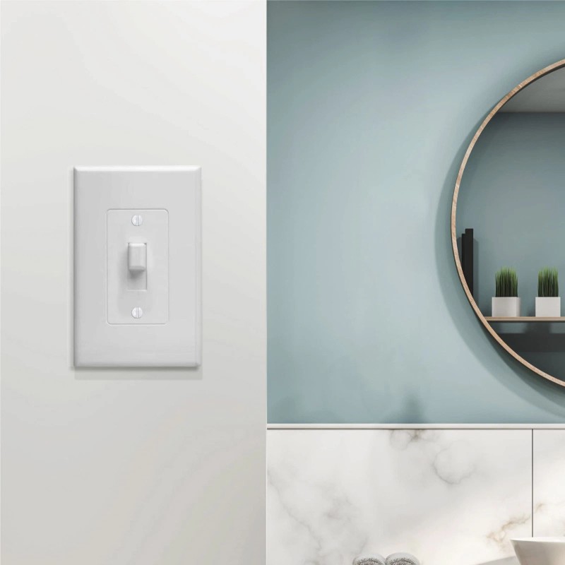 TayMac Masque Revive White Wall Plate Cover Electrical Outlet Switch