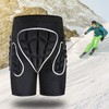 Silver Black Skiing Hip Protection Shorts Impact Resistant Breathable Skating