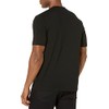 HUGO Mens Ribbed Crew Neck Regular Fit Center Logo T-Shirt,
