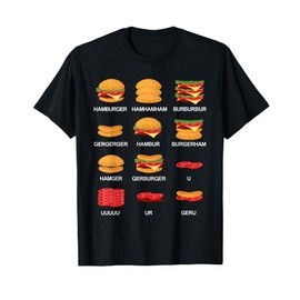 Funny Hamburger Cheese Cheeseburger Fun Humour Memes T-Shirt