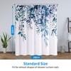REZAYMRS Flower Shower Curtains with 12 Hooks, Polyester Waterproof Shower