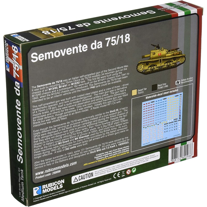 Rubicon Models Semovente da 75/18 28 mm Scale 1:56