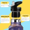 Moon Gem Leaves Botella de agua de acero inoxidable con