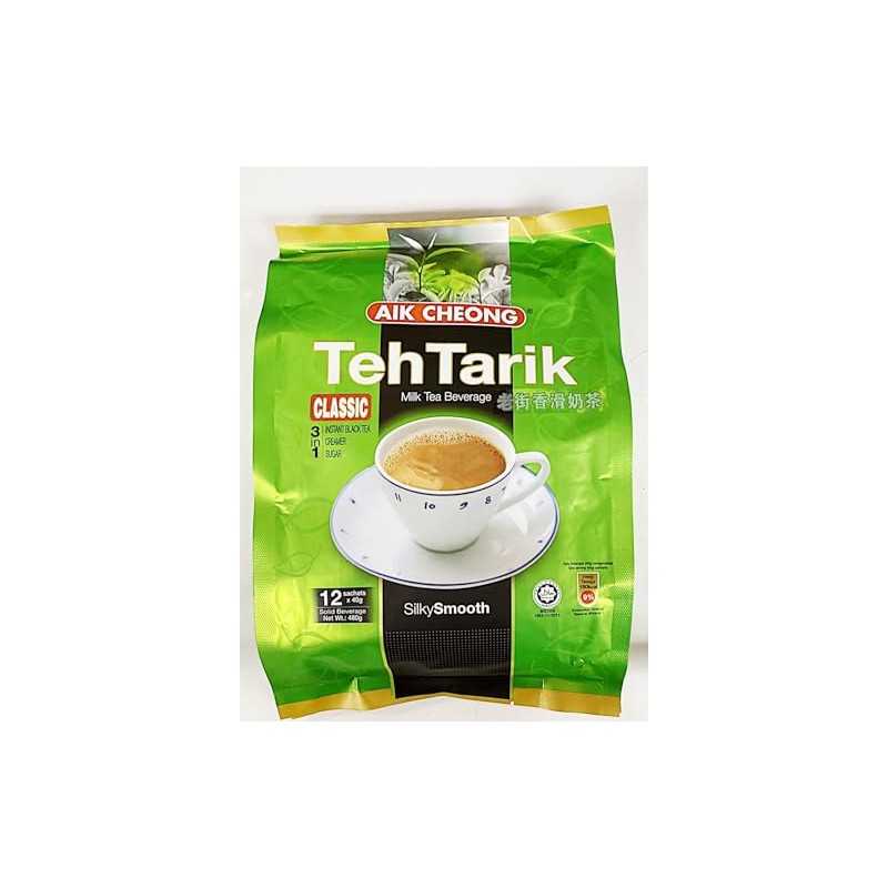 Classic Milk Tea Beverage, 3-in-1 Instant Black Tea Mix, 12