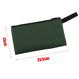 Tbest Tool Roll Storage Wallet Bag Small Tool Bag Durable Polyester Bike Tool Bag Waterproof ycle Storage Bags Zipper Tool Bag Pouch Bike Tool Bag Cycling Accessory