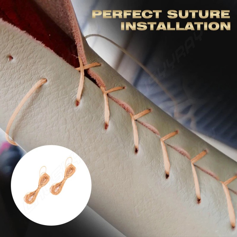 CHUSYYRAY Car Steering Wheel Cover Genuine Leather Sport DIY With