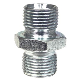 APUK Hydraulic Adaptor 3/8" BSP Male - 3/8" BSP Male Replacement for Ford Massey Ferguson Tractor