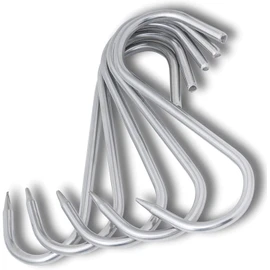 TronicXL Premium S-Hooks Stainless Steel 80 mm x 4 mm Meat Hooks Butcher Hooks Smoking Hooks Stainless Steel Hooks Butcher Butcher Butcher Rustproof Metal Wild Hooks Butcher (Pack of 5)