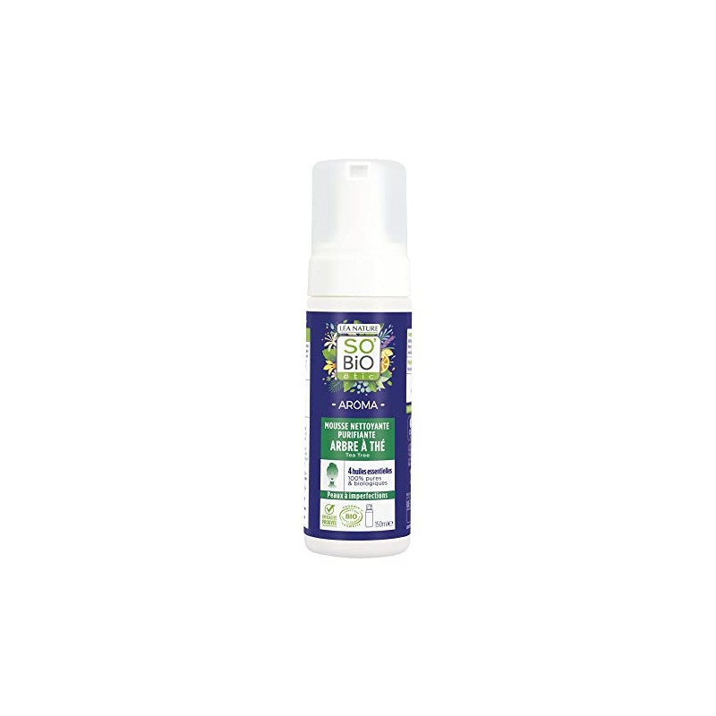 So'Bio étic - Detoxifying Cleansing Foam, Tea Tree (1 x