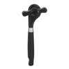 Edelstahl Sicherheitsdosenöffner, Dosenöffner Manuell mit Glattem und Rutschfestem Griff, Dosenöffner Ohne Scharfe Kanten für die Küche ([Straight handle] K3-Color Box Packaging-Black)